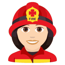 firefighter joypixels firewoman i put out fires im with the fire department