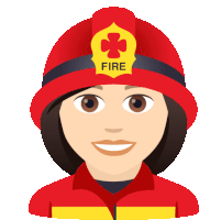 Firefighter Joypixels Sticker - Firefighter Joypixels Firewoman Stickers