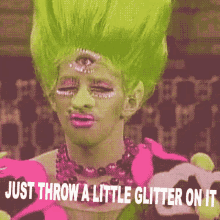 Partymonster Glitter GIF - Partymonster Glitter Throw Some Glitter On It GIFs