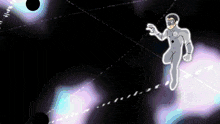a cartoon of a man in a superhero costume flying through the air