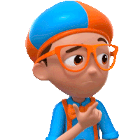 Thinking Blippi Sticker - Thinking Blippi Blippi Wonders Educational Cartoons For Kids Stickers