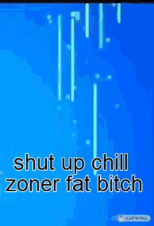 Shut Up Chill Zoner Fat Bitch H Gnag GIF - Shut Up Chill Zoner Fat Bitch Chill Zone H Gnag GIFs