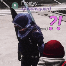 a person in a video game with the name frostyy