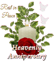 Heavenly Anniversary Rest In Peace Sticker - Heavenly Anniversary Rest In Peace Stickers
