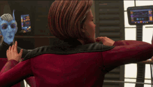 Janeway Finger Guns GIF