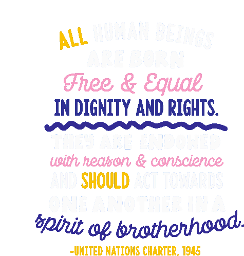 All Human Beings Are Born Free And Equal Sticker - All Human Beings Are Born Free And Equal Freedom Stickers