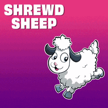 a shrewd sheep is flying in the air