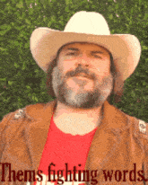 Jack Black Red Dead Redemption GIF - Jack Black Red Dead Redemption Thems Fighting Words GIFs