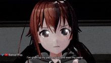 a video of a crying anime girl with kansei foo on the bottom right