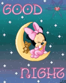 Minnie Mouse Goodnight GIF - Minnie Mouse Goodnight Moon GIFs