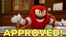 Sonic Boom Knuckles GIF - Sonic Boom Knuckles Approved GIFs