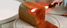 Light Saber Bread Knife Slice GIF - Light Saber Bread Knife Slice Toast GIFs