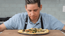 Smelling The Pizza Brian Lagerstrom GIF - Smelling The Pizza Brian Lagerstrom Sniffing The Pizza GIFs