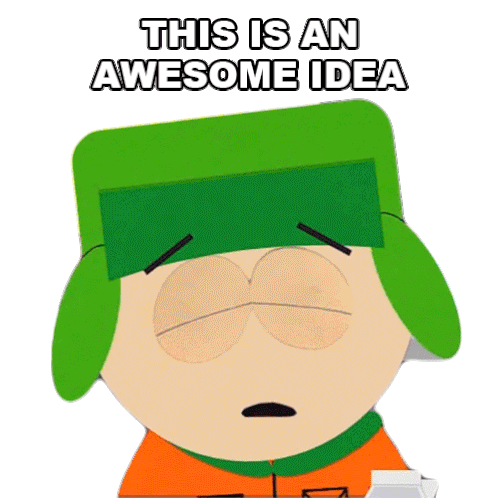 This Is An Awesome Idea Kyle Broflovski Sticker - This Is An Awesome Idea Kyle Broflovski South Park Stickers