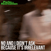 a poster for parks and recreation shows a blurry image