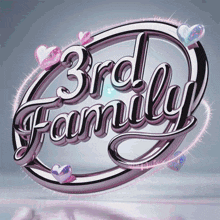 a 3rd family logo with hearts and a diamond