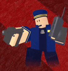 a cartoon character with a gun and a book