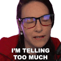 Im Telling Too Much Cristine Raquel Rotenberg Sticker - Im Telling Too Much Cristine Raquel Rotenberg Simply Nailogical Stickers