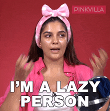 I'M A Lazy Person Pooja Gor GIF - I'M A Lazy Person Pooja Gor Pinkvilla GIFs