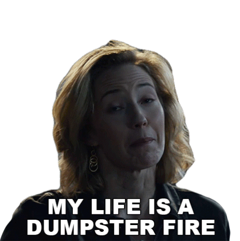 My Life Is A Dumpster Fire Callie Sticker - My Life Is A Dumpster Fire Callie Carrie Coon Stickers