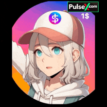 a girl wearing a baseball cap with a dollar sign on it is featured on pulse.com