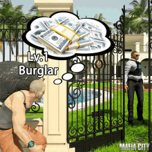 Security Burglar GIF - Security Burglar Money Thougths GIFs