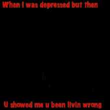 a young man taking a selfie with the caption when i was depressed but then