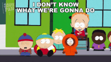 i dont know what were gonna do stan marsh kenny mccormick eric cartman timmy burch