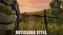 Shrek Rotisserie Style GIF