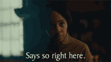 Says So Right Here Cora GIF - Says So Right Here Cora The Underground Railroad GIFs