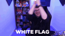 Gameboyluke White Flag GIF - Gameboyluke White Flag Let Me Out Of Here GIFs