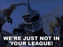 were just not in your league robert axelrod lord zedd power rangers zeo your way out of our league