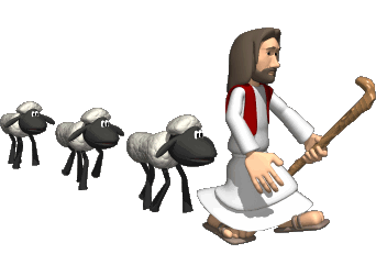 Jesus Sheep Sticker - Jesus Sheep Shepherd Stickers