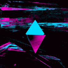 a triangle in the middle of a dark background
