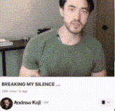 Andrew Koji Breaking My Silence Andrew Koji Meme GIF - Andrew Koji Breaking My Silence Andrew Koji Meme Breaking My Silence GIFs