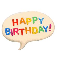 Happy Birthday Animated Text GIF - Happy Birthday Animated Text GIFs
