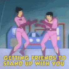 Getting Friends To Stand Up With You Friends GIF - Getting Friends To Stand Up With You Friends Stand Up GIFs