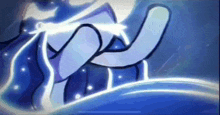 a close up of a cartoon character holding a lightning bolt in his hand .