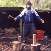 job done chopping wood like a boss