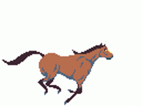 Beautiful Running Horse Sprite Animation Sticker - Beautiful Running Horse Sprite  Animation - Discover & Share GIFs