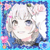 a picture of a girl with the words miss a sal on the bottom