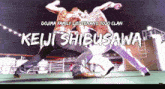 two men are fighting in a video game called dojima family lieutenant tojo clan keiji shibusawa