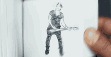 flipping pages keith urban superman animation sketch