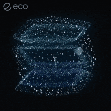 the word eco is on the bottom of a picture