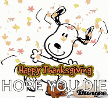 Thanksgiving Snoopy GIF