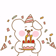 animal bear cute happy birthday