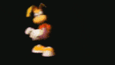 a cartoon drawing of a sheep with a black background