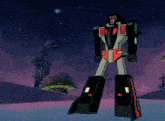 a cartoon drawing of a robot with the letter f on his chest