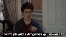 Frustrated Youre Playing A Dangerous Game Woman GIF