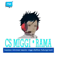 a man wearing headphones with the words cs miggi rama on the bottom